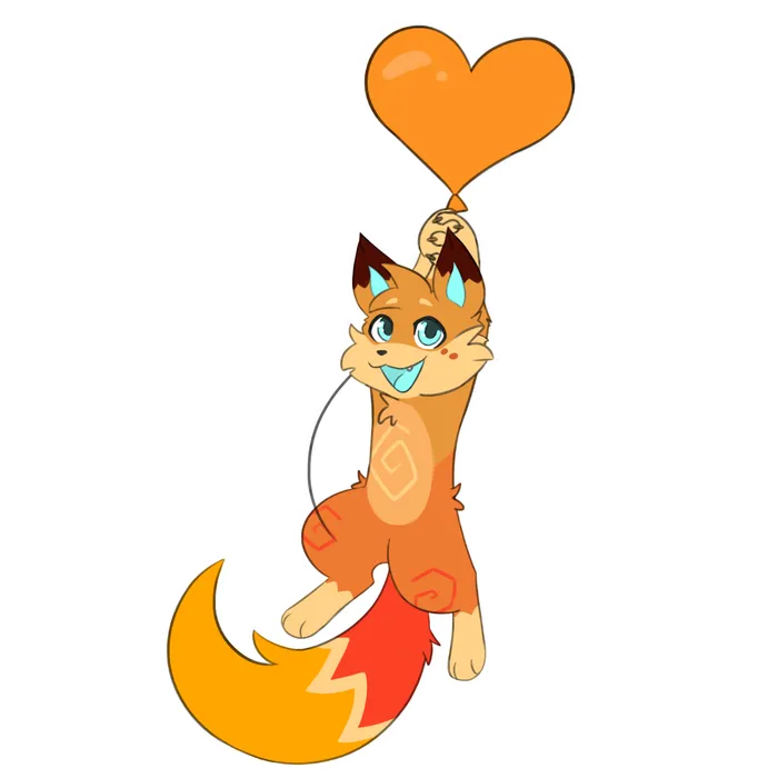 Heart Balloon — commission of Dizzy