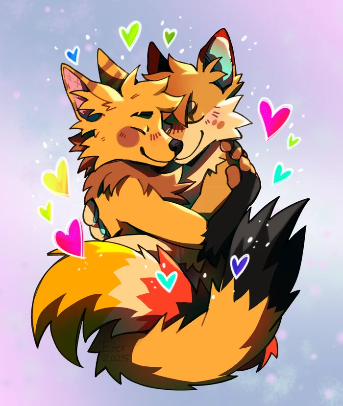 Heart Hug — commission of Dizzy